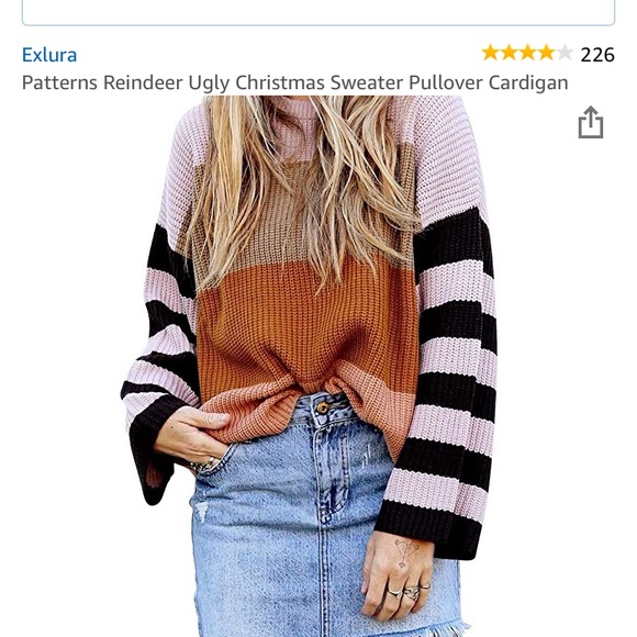 amazon Sweaters - Amazon fall striped sweater